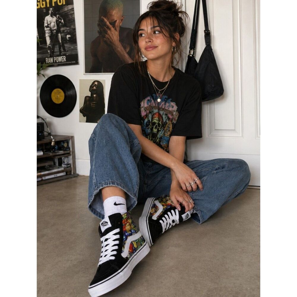 VANS Sk8-Hi High Fruit Skull sneakers women's 5.5 skater grunge emo retro y2k